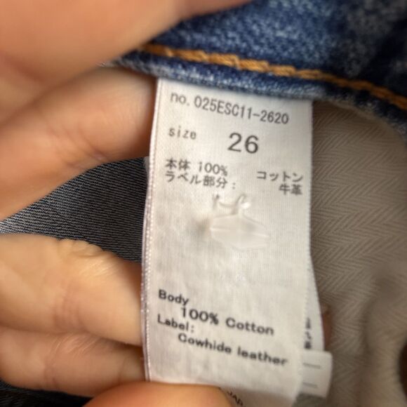 MOUSSY Vintage Jeans Women’s 26 | High Rise Straight Leg Raw Hem Denim - Picture 12 of 12